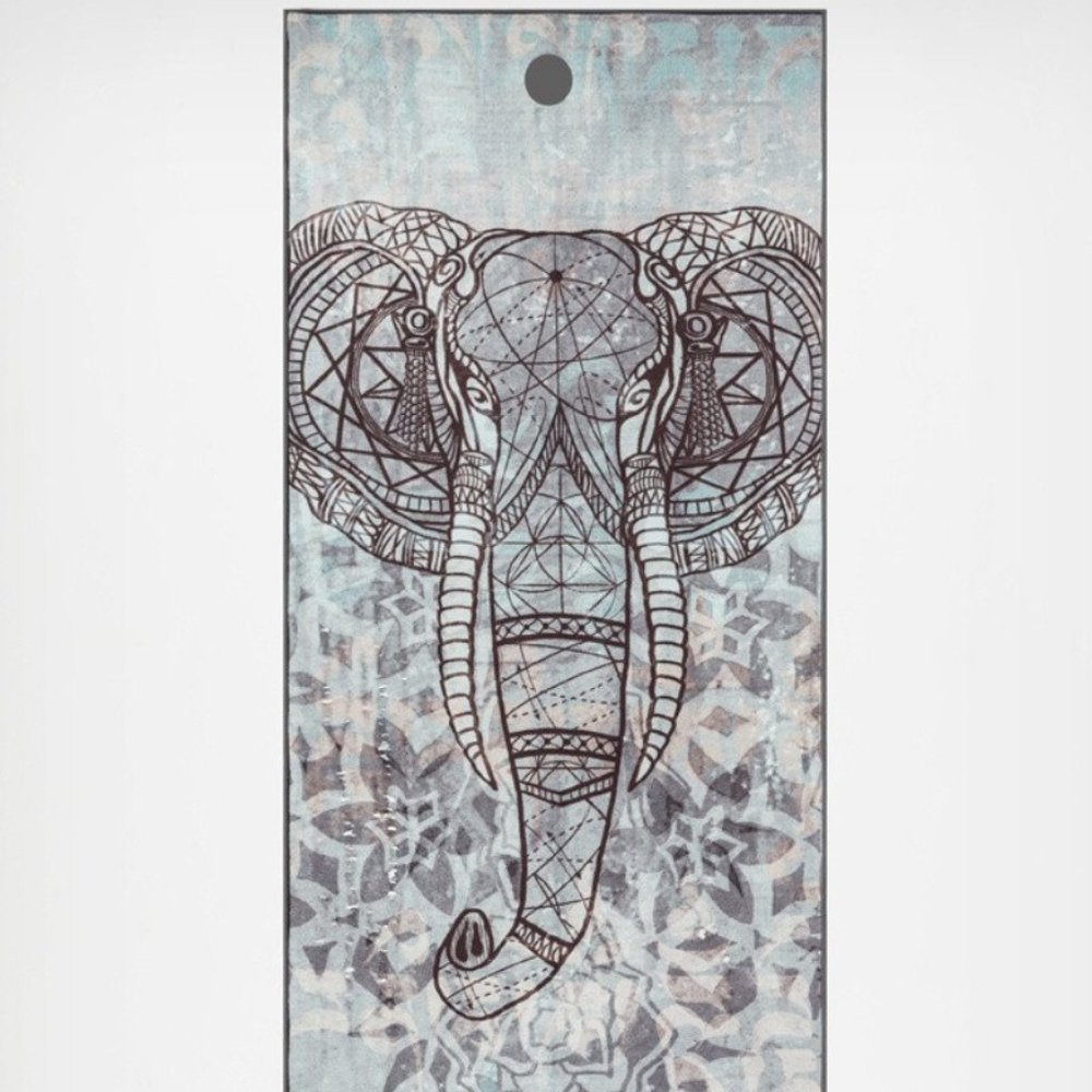 Manduka Elephant Design Yoga Mat - Blue and Gray